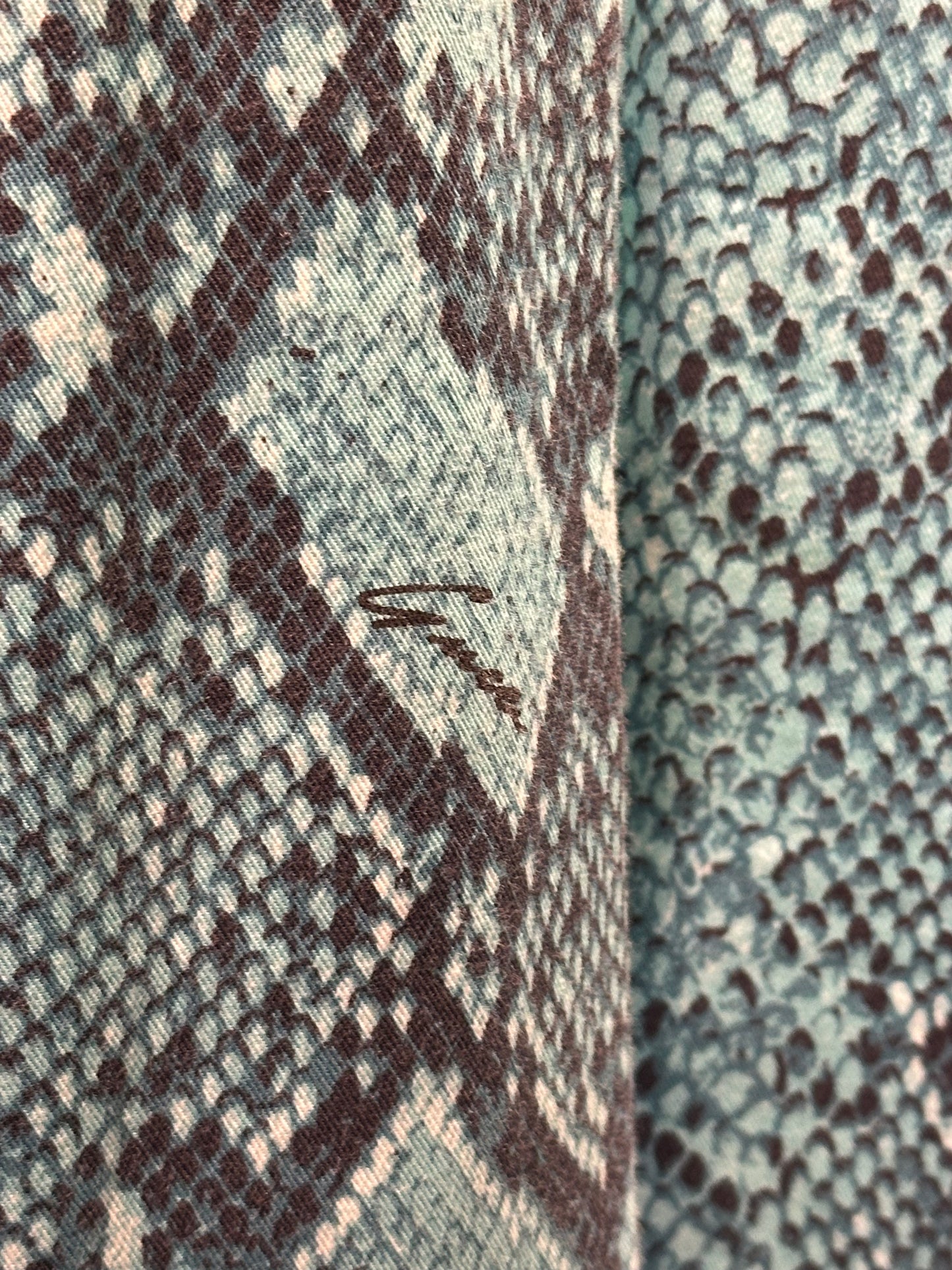 Gucci Snake-Print Trousers- 1990's