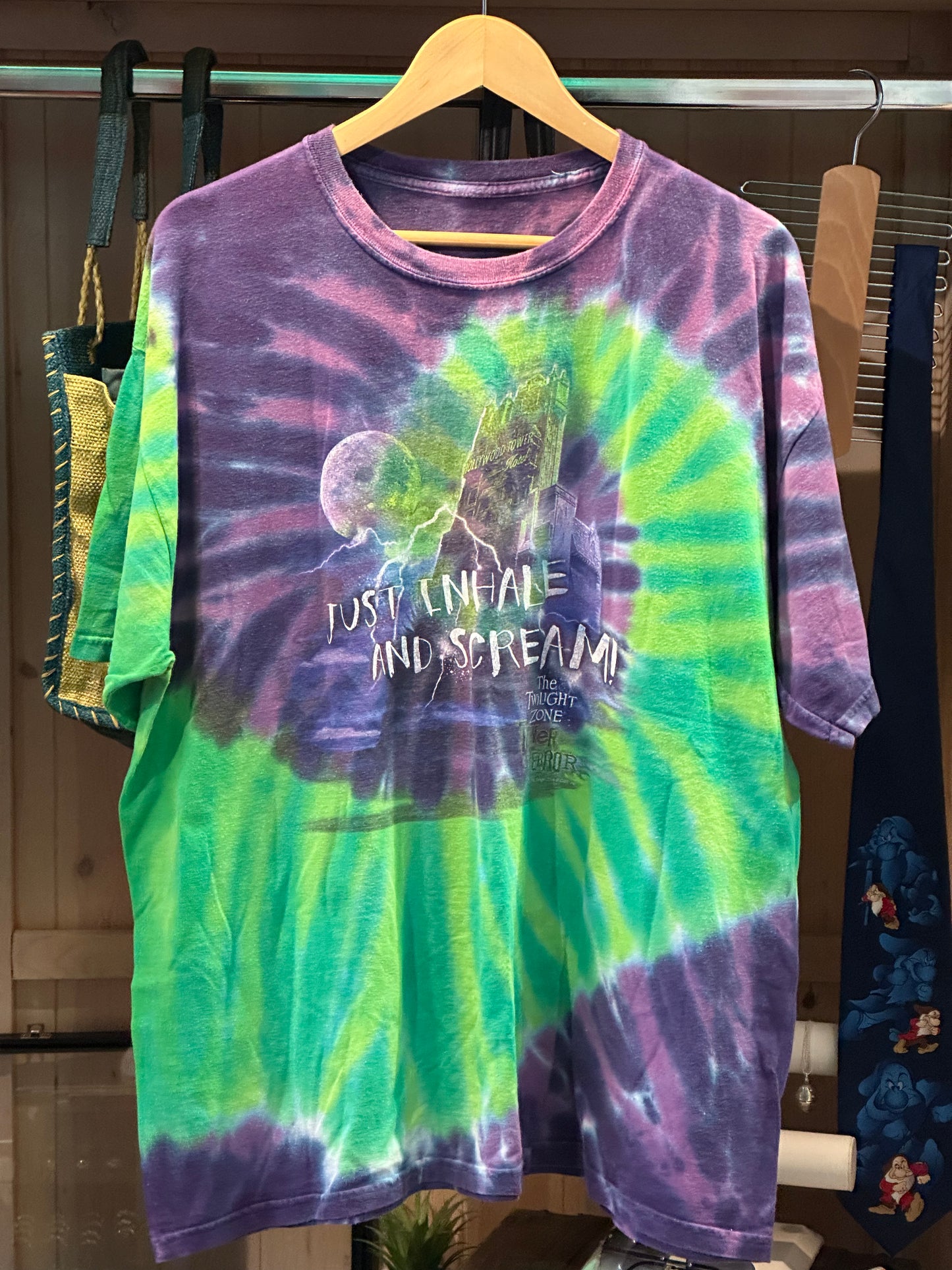 Tower Of Terror Tie Dyed Tshirt- Early 2000's
